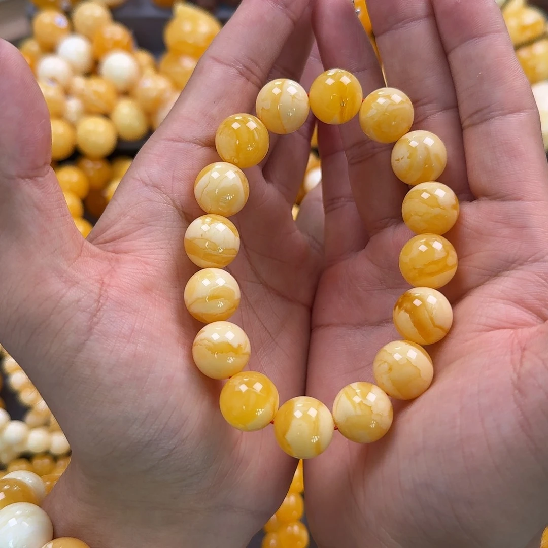 蜜蜡未镶嵌珠宝奇石同料15mm