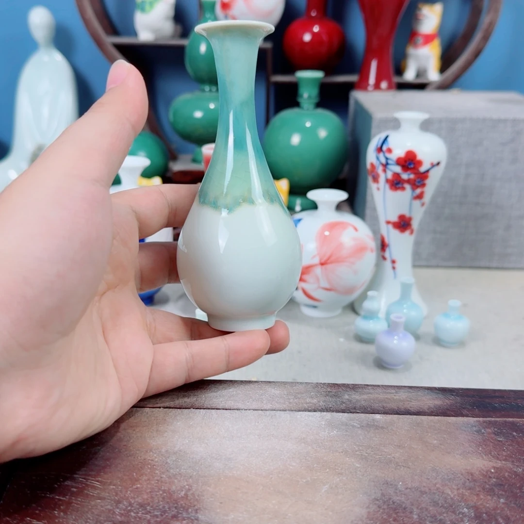 陶瓷手工小花器摆件