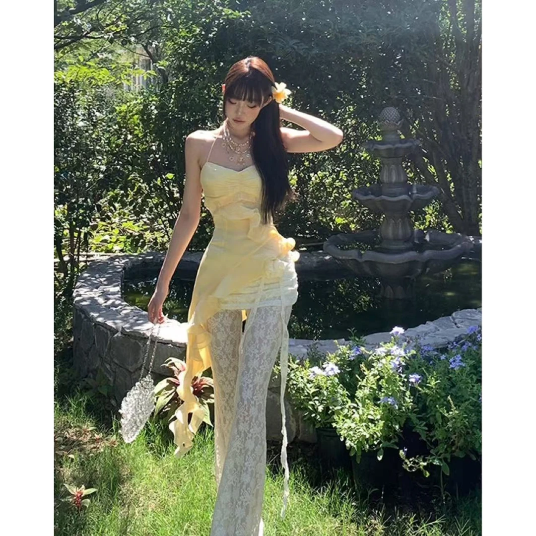 甜梨呆呆  蕾丝休闲长裤