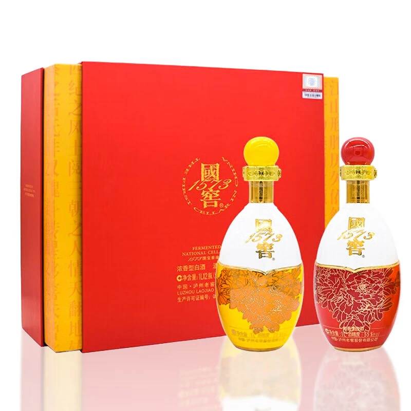 国窖1573生命中的那坛酒（双桂联芳）礼盒装55度1L*2