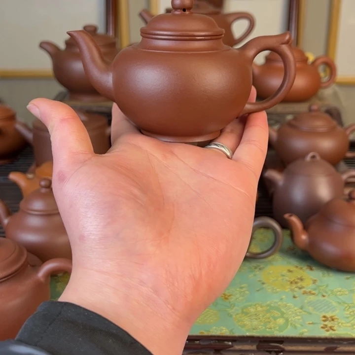 紫砂茶壶天***丝全手工底槽清笑樱205c
