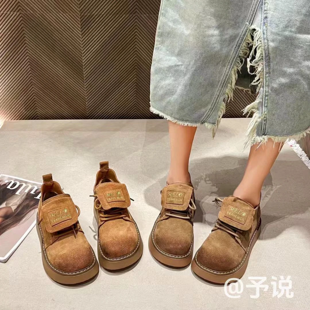 【予说清仓款】女款马丁靴2025秋冬款厚底复古短靴女298-1