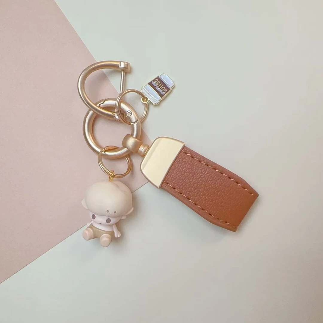 D创意萌粒钥匙扣星星人生日礼物原创手机链包挂手作饰品情侣礼物