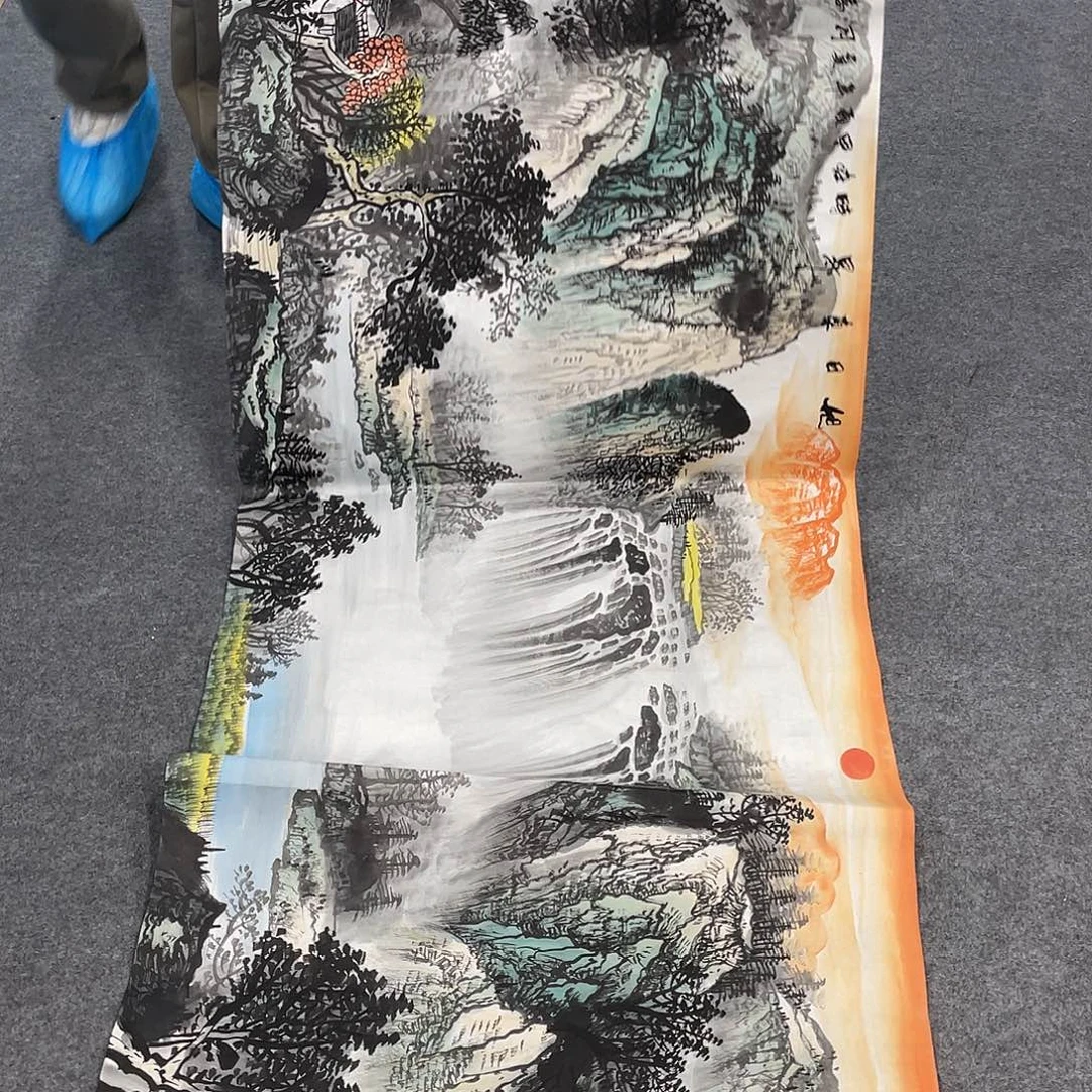 国画今天上午国画作品展示