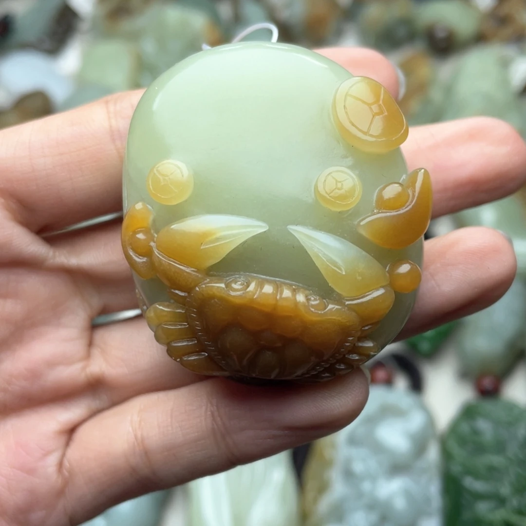 和田玉未镶嵌挂件