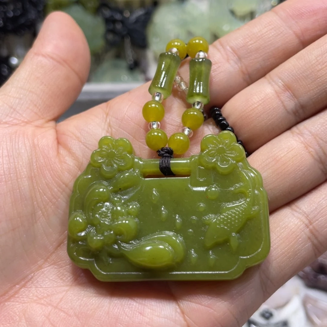 【闪购商品】岫玉颈饰未镶嵌73吊坠