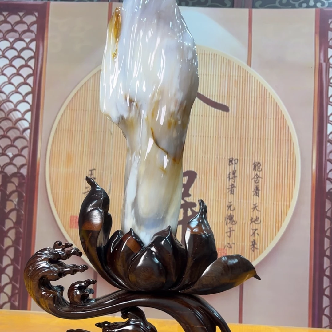 硅化玉（树化玉）未镶嵌摆件