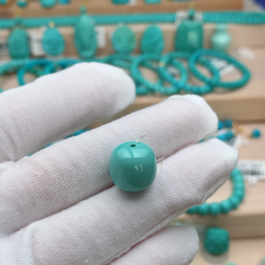 绿松石未镶嵌珠宝奇石12.5mm