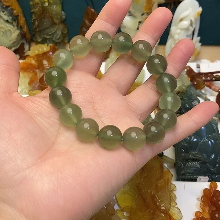 蛇纹石玉未镶嵌吊坠(赠链)