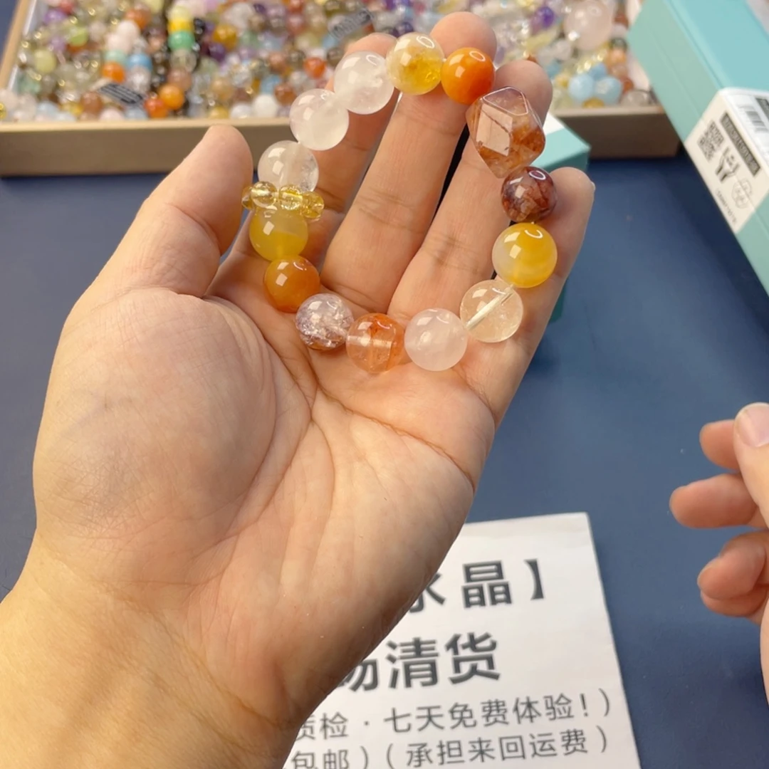 水晶手链银S925镶嵌