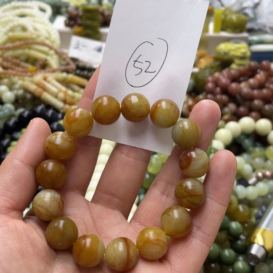 蛇纹石玉手链未镶嵌