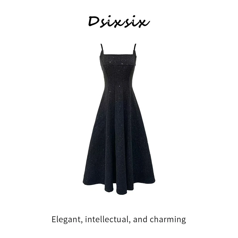 WEI BAO ER【月影星辉】新款气质原创设计感连衣裙-BV602Q