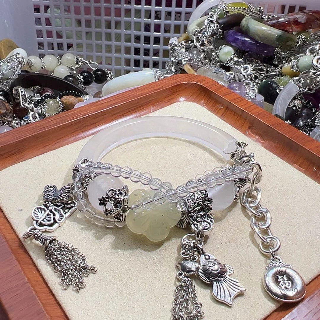 水晶未镶嵌手链水晶手链