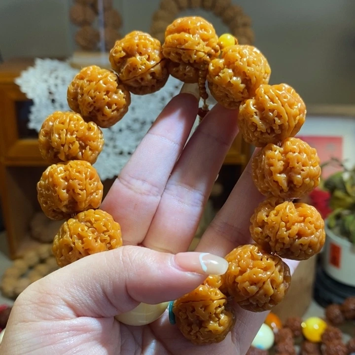 金刚菩提手串225半玉化肉