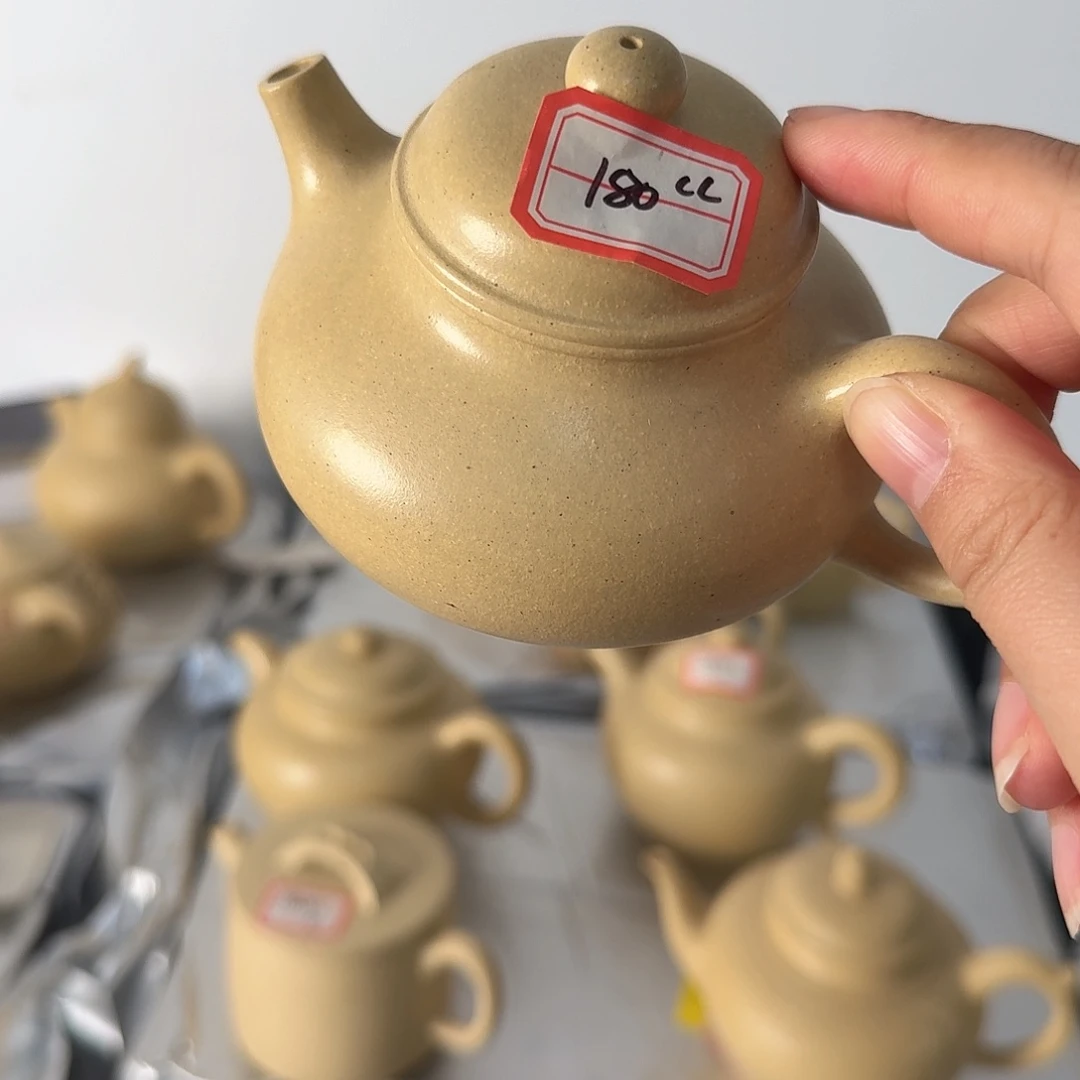 紫砂茶壶黄龙山原矿本绿180