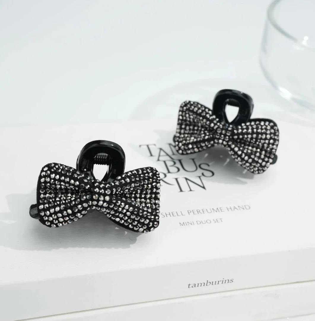 2025款简约气质满钻砂糖钻小抓夹刘海夹碎发夹侧边夹4.5cm