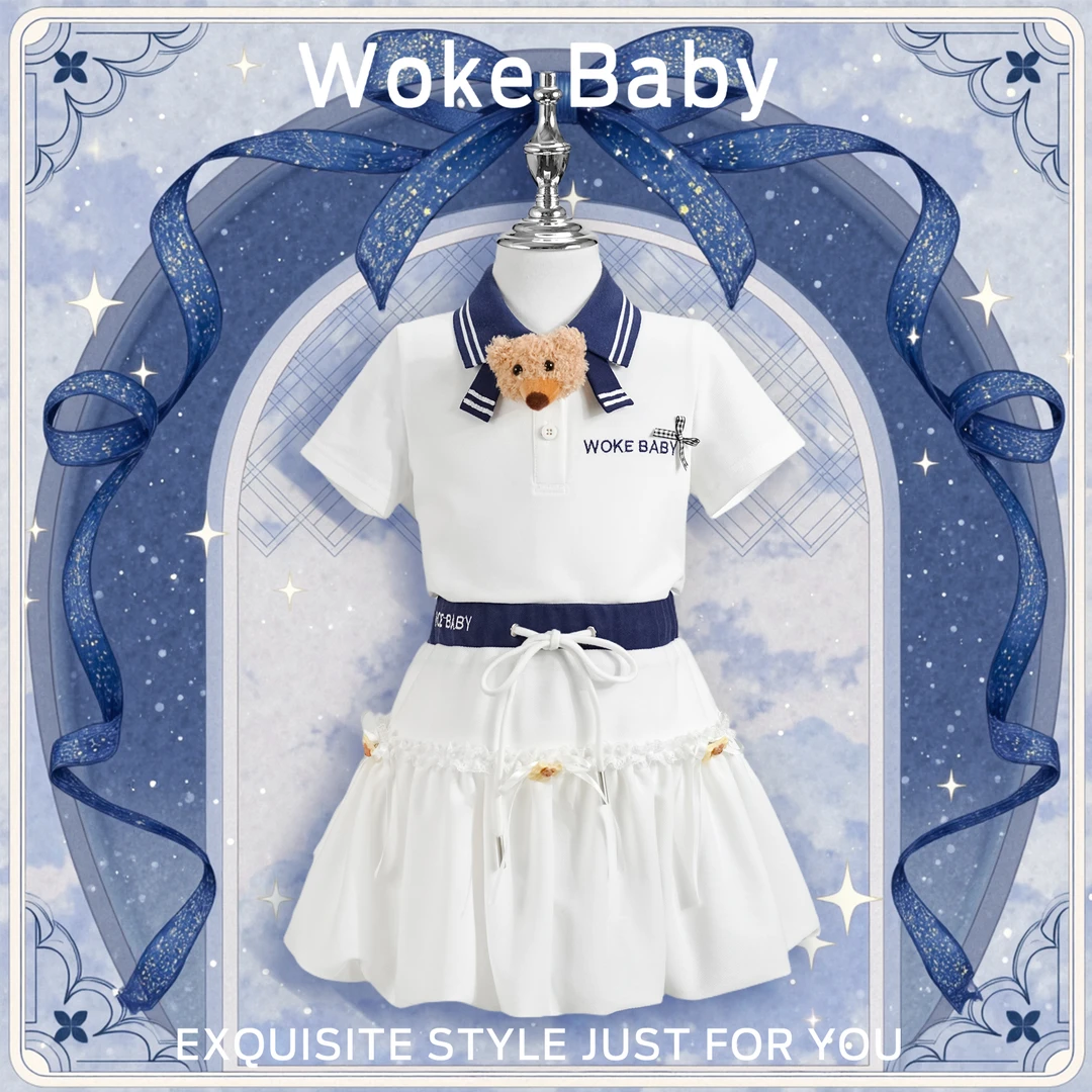 【现货】女童夏季汉服2025新款上衣中国风古风短裙M5566