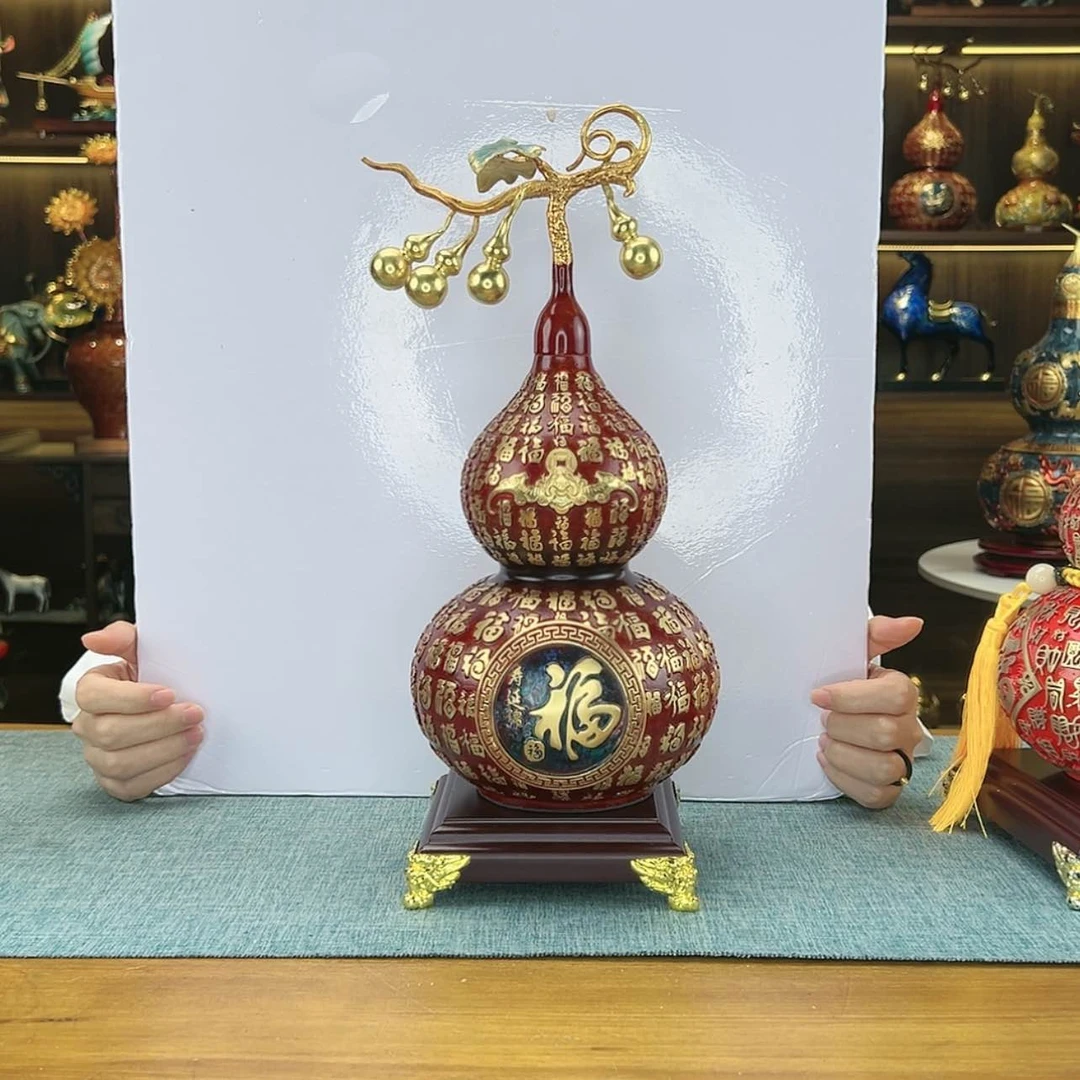 【闪购商品】繁**锦全铜百福葫芦中号高30