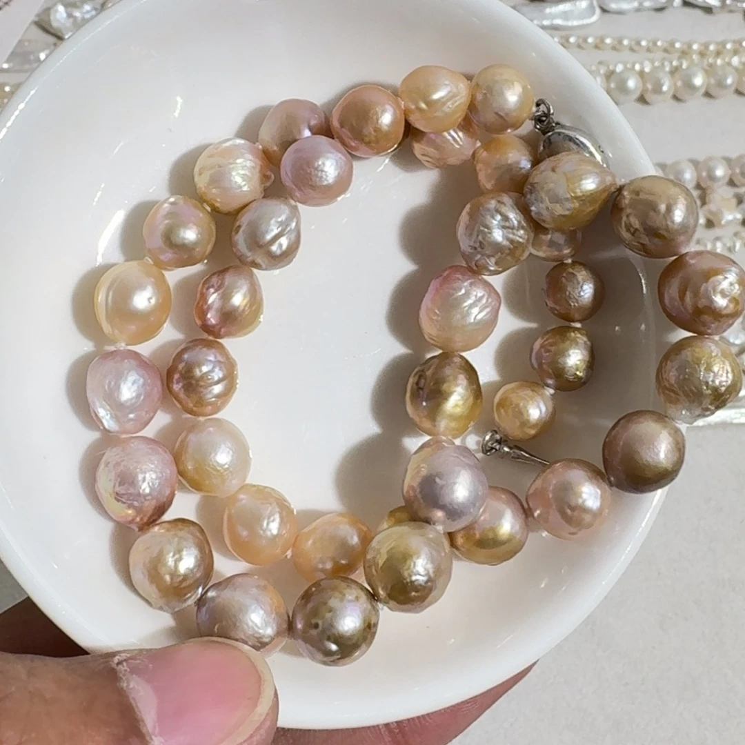 颈饰淡水珍珠银S925镶嵌