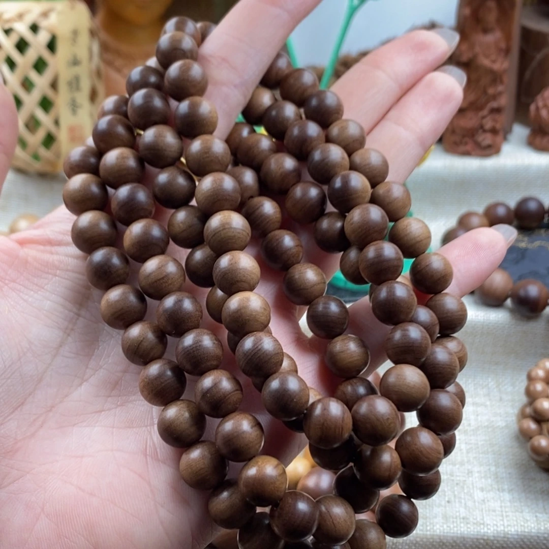 檀香木手串/手链迈索尔，老山檀香，1.0黑肉