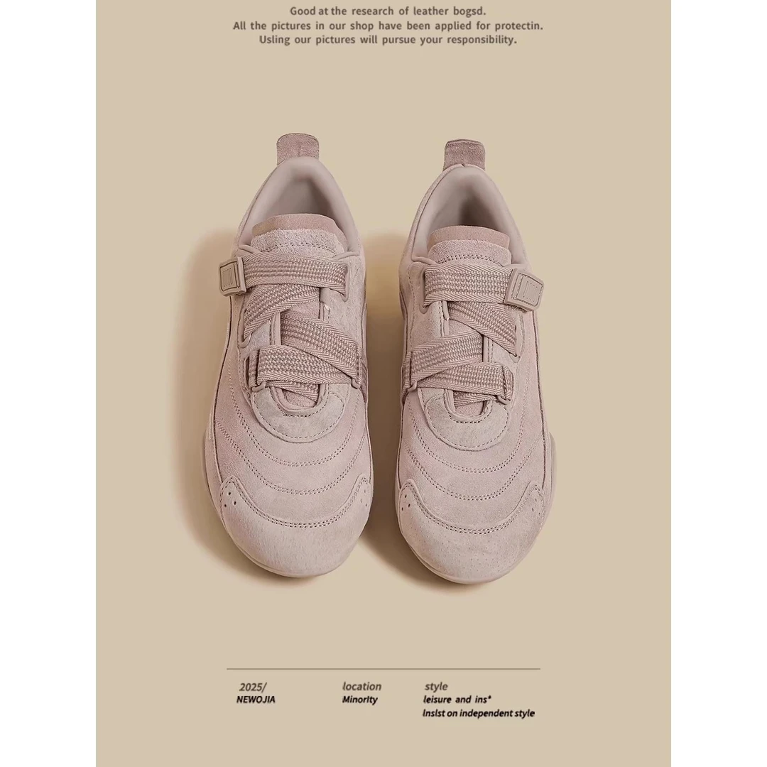 美得毫不费力的靴子！2025秋季新款厚底芭蕾德训鞋女灰色覆古魔术