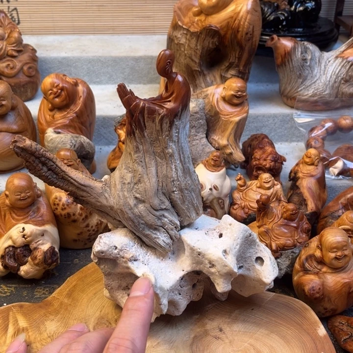 S***e柏木太行崖柏手工雕刻