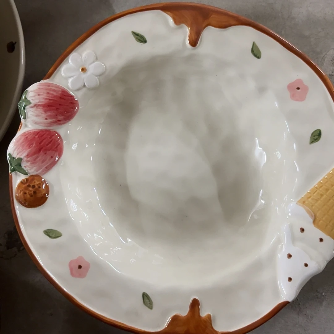 搪瓷微瑕海派甜心草帽一个