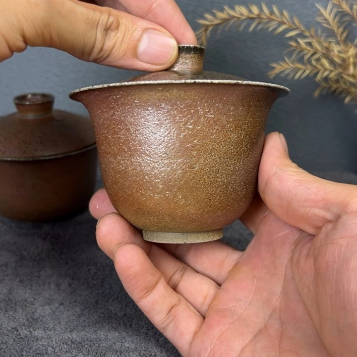 小***子建水紫陶粗白泥古法柴烧150cc