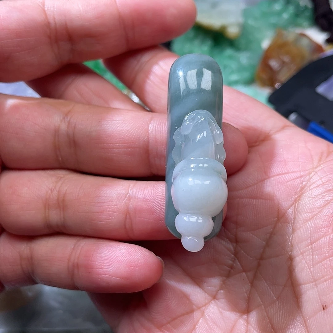 颈饰未镶嵌翡翠青*翡玉缘翡翠
