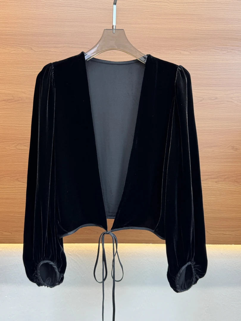 瑞瑞高品   新中式宽松型常规女秋季短外套开衫2669