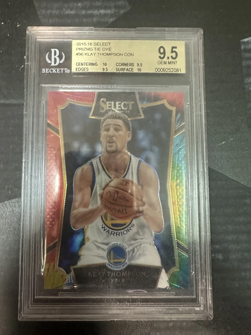 【折射款直播】克莱 扎染 新秀 75编 帕尼尼NBA国宝手提球星卡