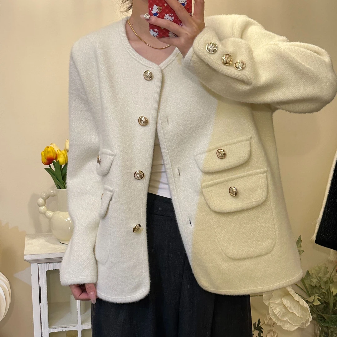 【485】秋冬时尚气质小香风女外套