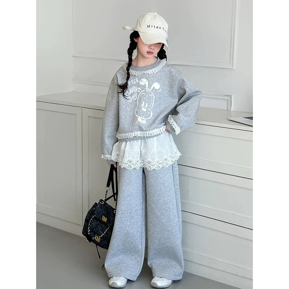 【断码清货】2025春韩版东大门卡通花边领套装 D256 256 R Q Z1  