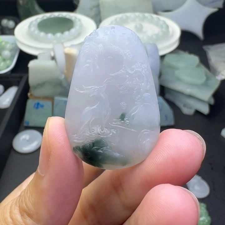 未镶嵌定制翡翠一鹿有你