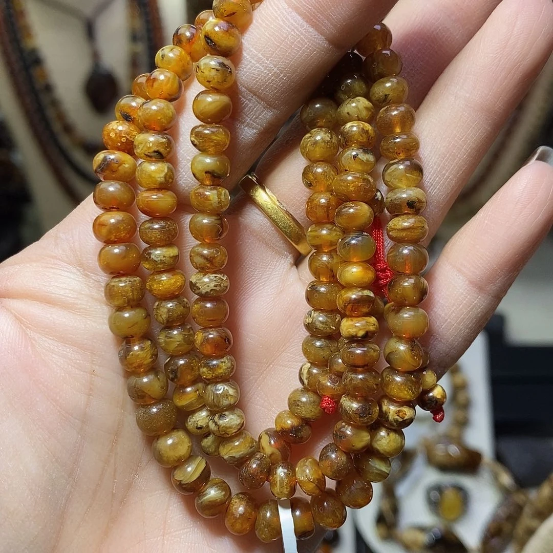 脚***印琥珀未镶嵌裸石蜜蜡6