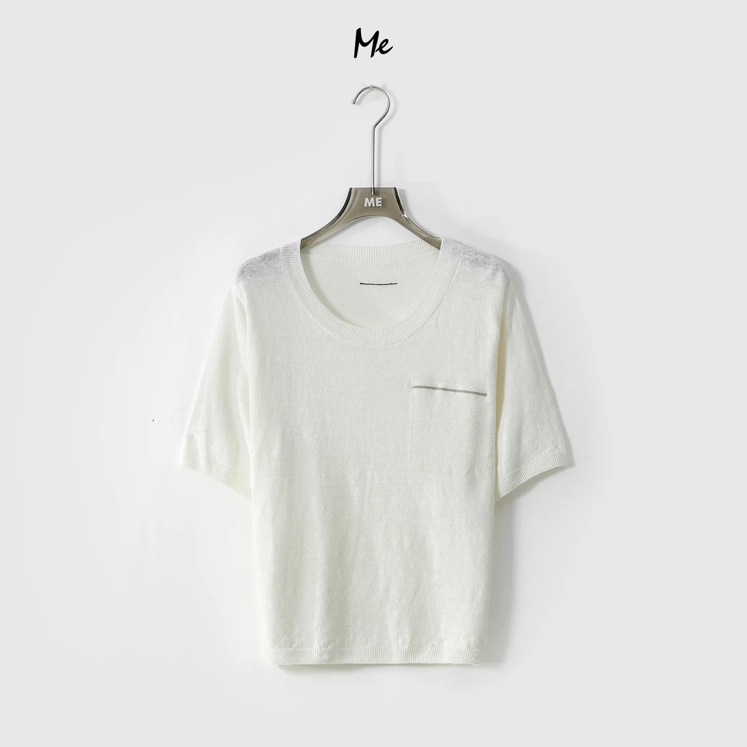 ME【慵懒时光】夏季经典简约女士时尚百搭针织衫 MEQS2329