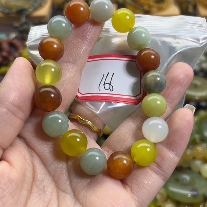 未镶嵌蛇纹石玉手链