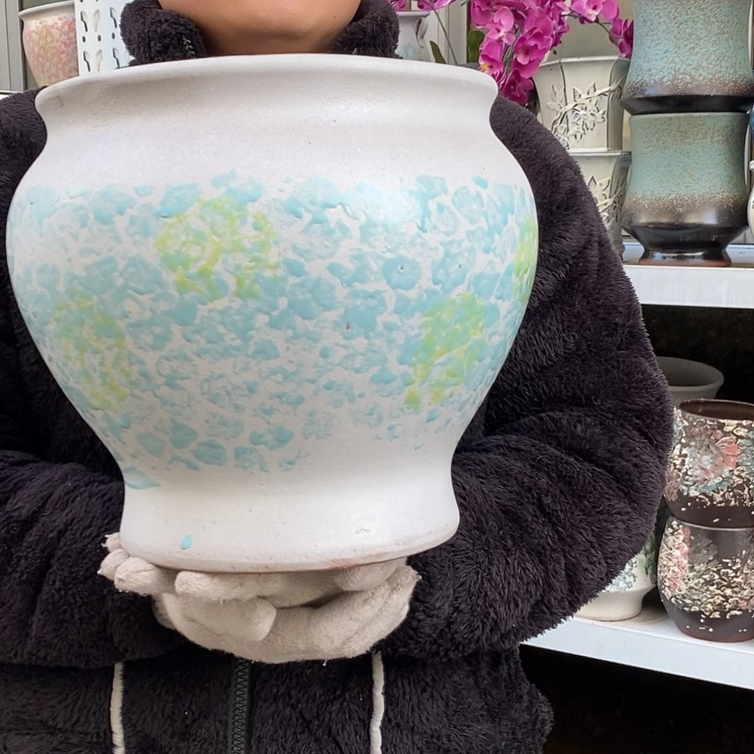 紫砂花盆口27高27福利