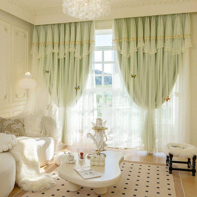 窗帘遮光客厅2025新款飘窗轻奢现代简约法式窗帘全遮光卧室高级感