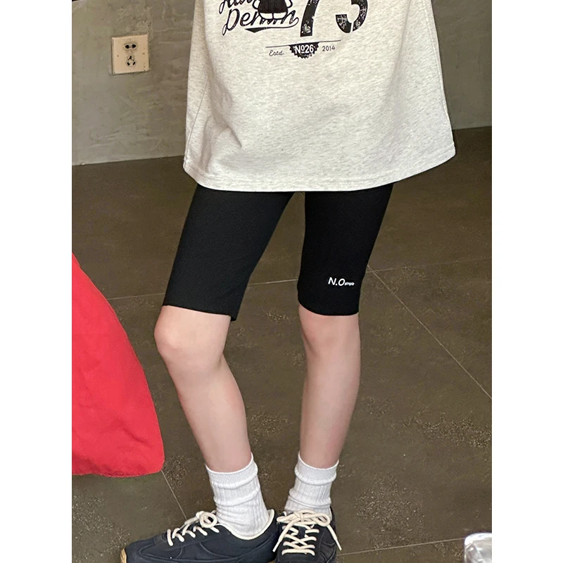 K23686孙小美女童瑜伽裤2025夏装新款裤子大童春夏外穿鲨鱼裤