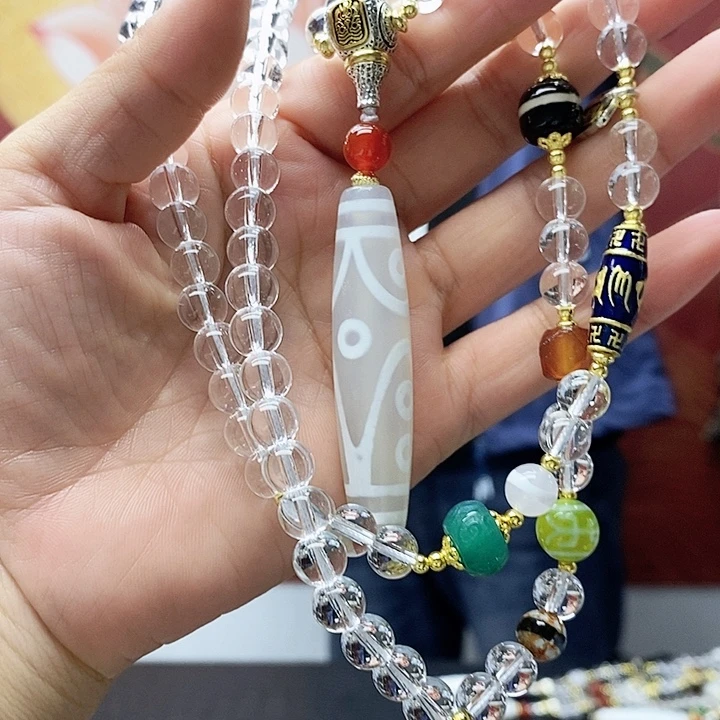 玛瑙/玉髓颈饰合金