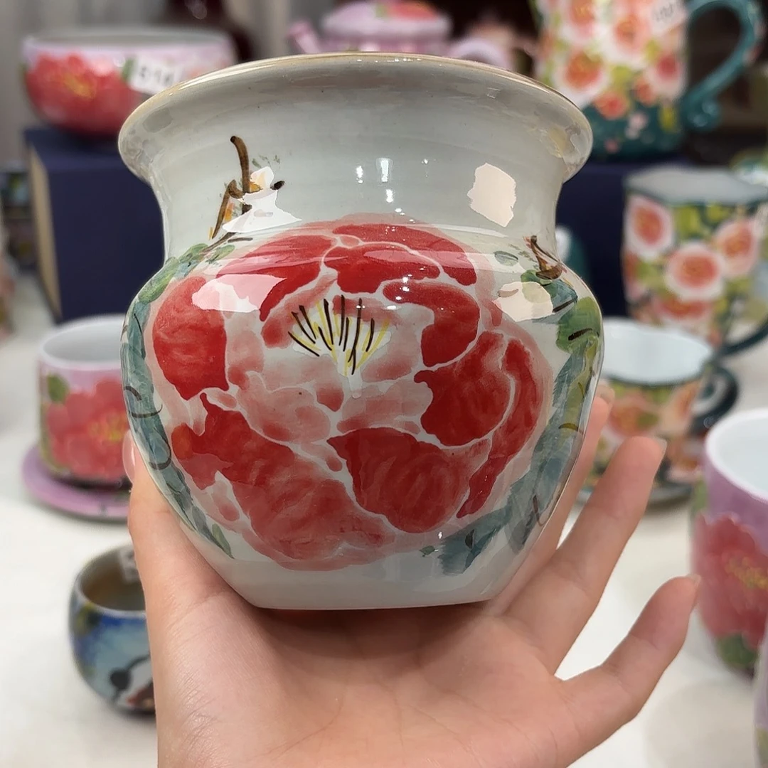 景德镇手绘高温釉下彩陶瓷茶具