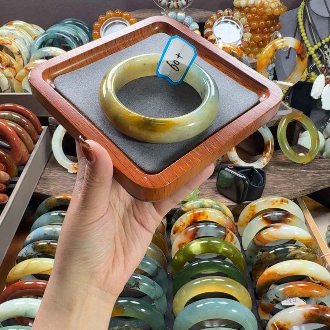 蛇纹石玉合金手镯