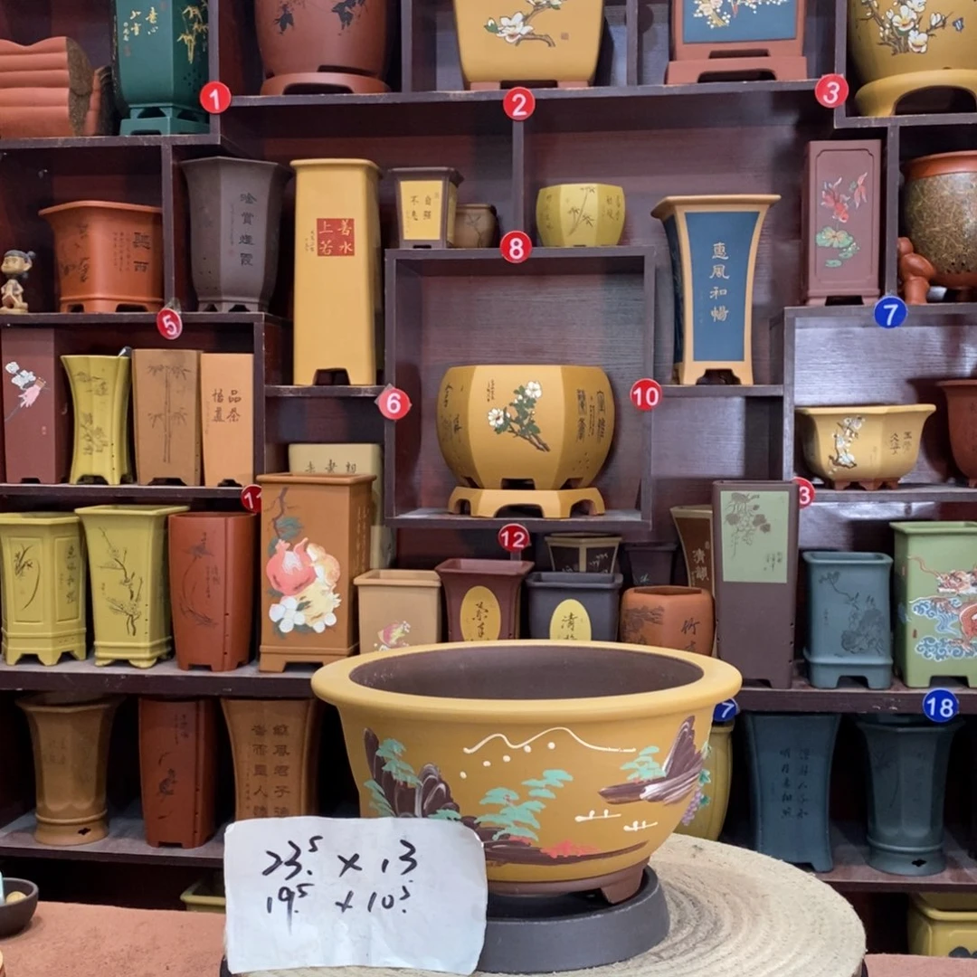 紫砂艺术紫砂花盆