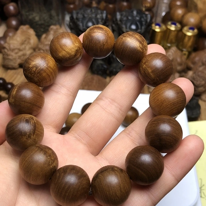 檀香木手串/手链夕*红老山檀香1.8树头料全品