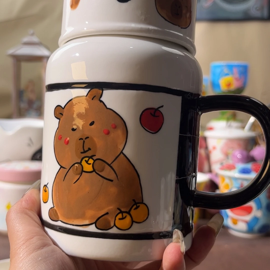 杯景德镇陶瓷文创手绘水杯