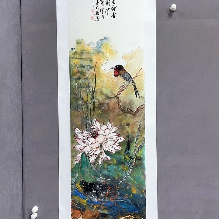 国画亲笔手绘放心去藏