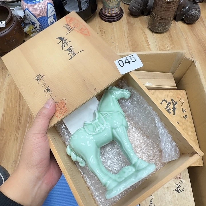 瓷片工艺品摆件瓷器摆件正能量