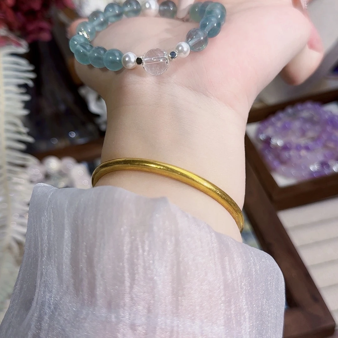 水晶手链合金天然水晶手串