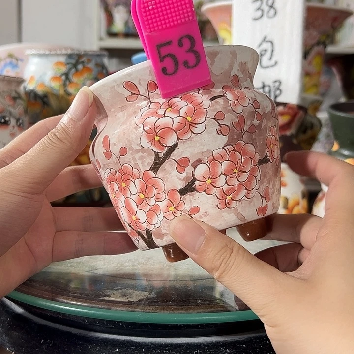 满38包邮 景德镇幸运花盆